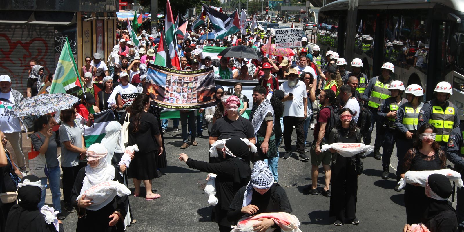 atos-pro-palestina-em-sao-paulo-e-brasilia-pedem-cessar-fogo-em-gaza