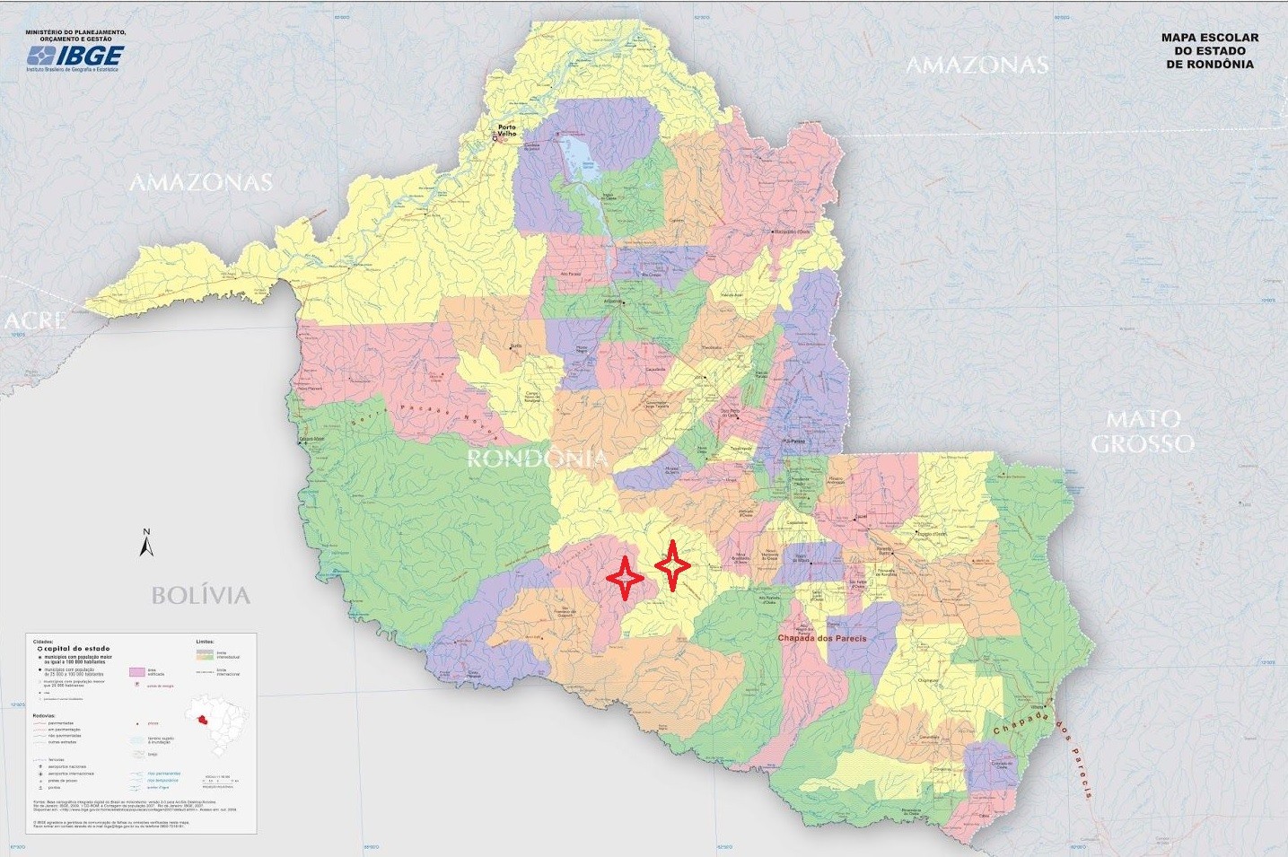 mapa-de-rondonia-pode-ser-modificado-com-revisao-de-limites-entre-dois-municipios;-entenda